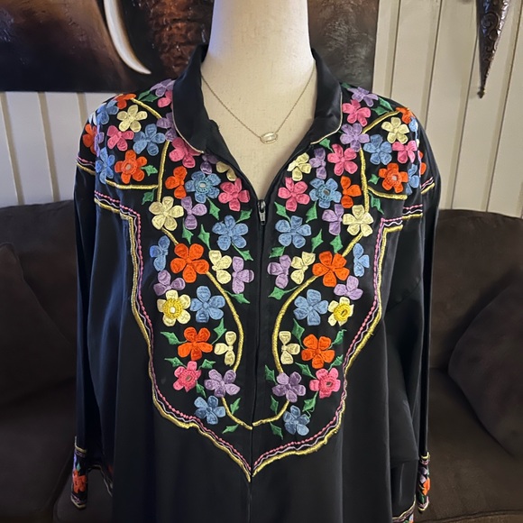 Ramona Rull” Kaftan Lounge Dress~Size Medium - Picture 7 of 15